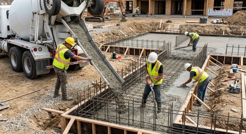 Concrete Foundation Pouring in Fredericksburg, VA