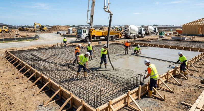Foundation Slab Construction in Fredericksburg, VA